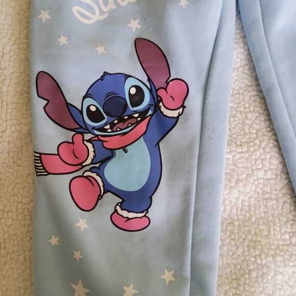 Disney Stitch Christmas Loungewear Jogger Pants with Pockets - Picture 5 of 12